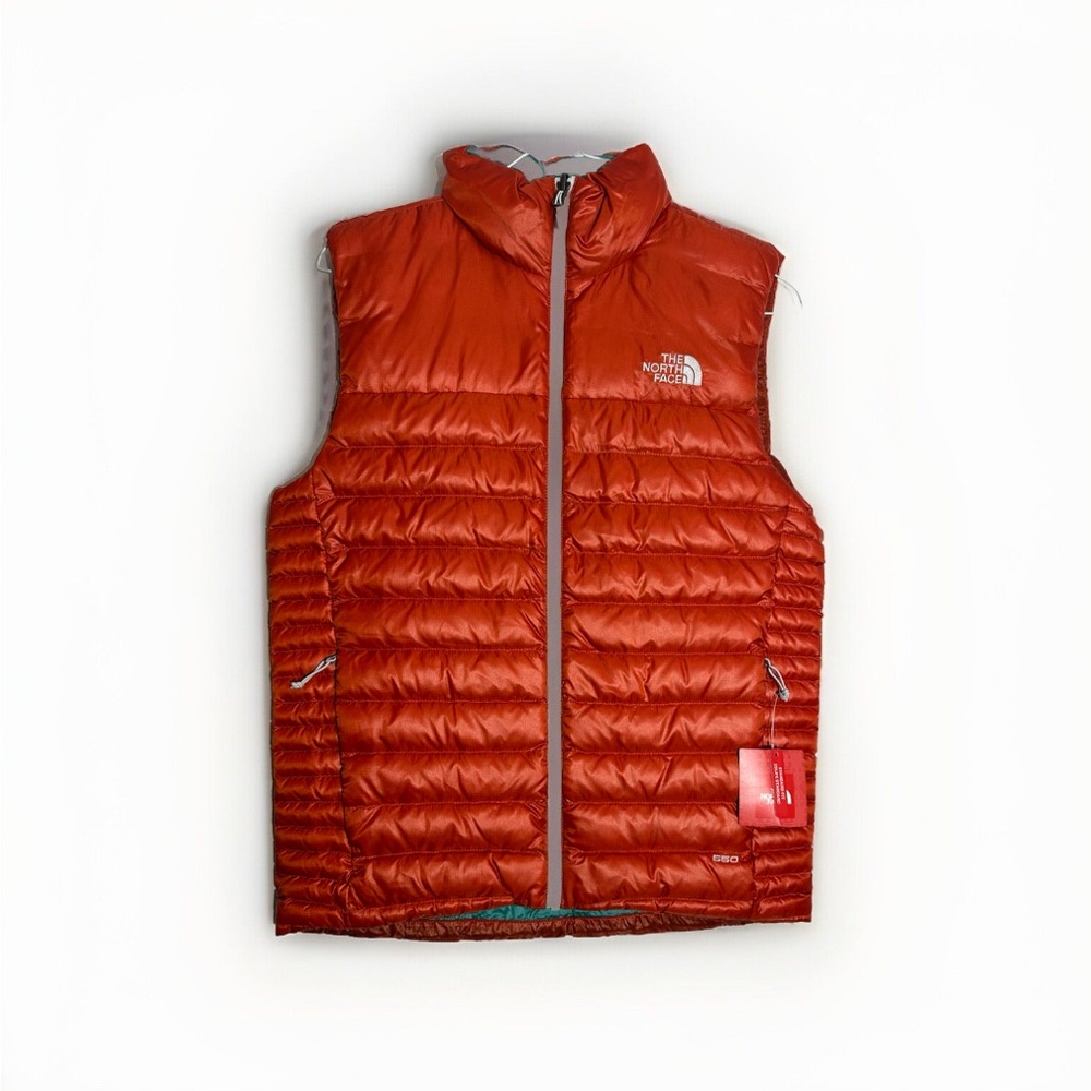THE NORTH FACE Men’s Flare Vest 550 Goose Down Full Zip (Sz. Sm - Orange) *NEW*